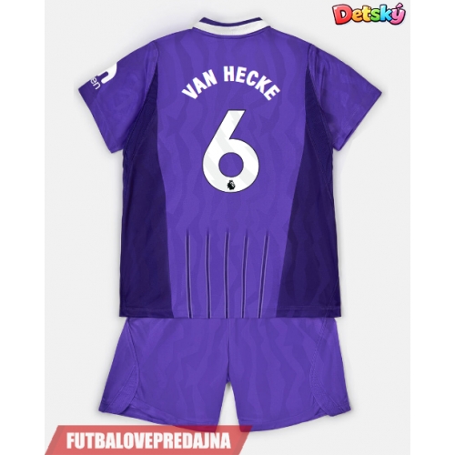 Lacne Dětský Futbalové dres Tottenham Hotspur Jan Paul van Hecke #6 2026-27 Krátky Rukáv - Tretina (+ trenírky)